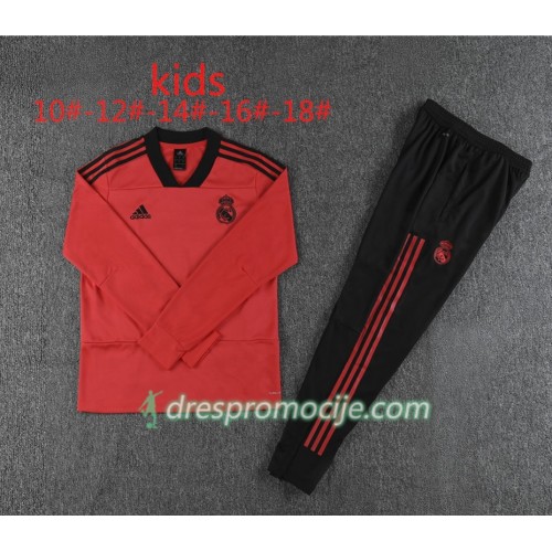 Real Madrid Dječji Komplet Sweatshirts Crvena 2018/19 Real Madrid Dječji Komplet Sweatshirts Crvena 2018/19